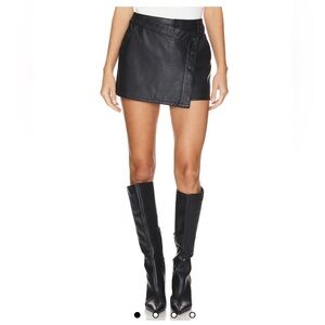 Free People Black Mini Skirt